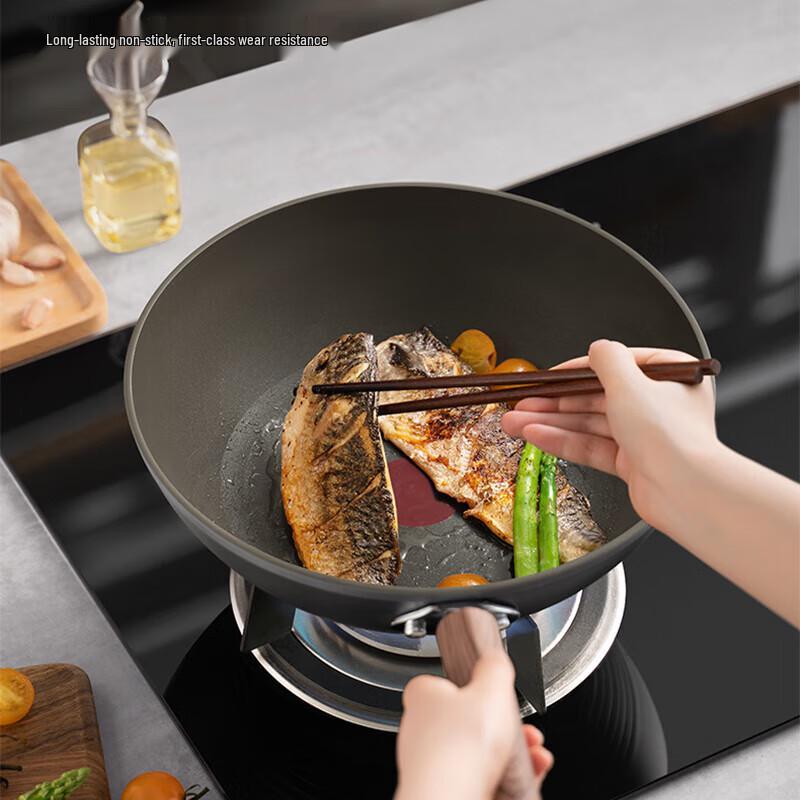 Supor 32cm Red Dot Non-stick Wok