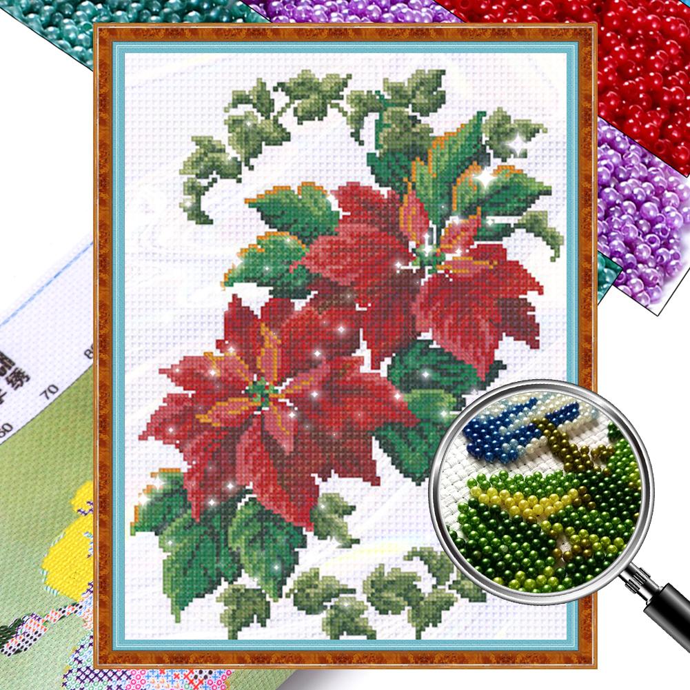 

Teilweisestickerei-Perlen bedruct 9-Karat-Blumen-Kreuzstich-Set Heim-Kunst-Dek