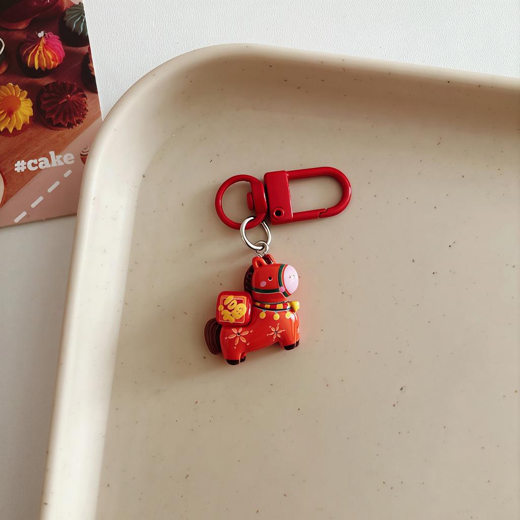 Cute Pony Cartoon Horse Keychain Pendant Creative Bag Pendant Student Backpack Accessories New Small Gift