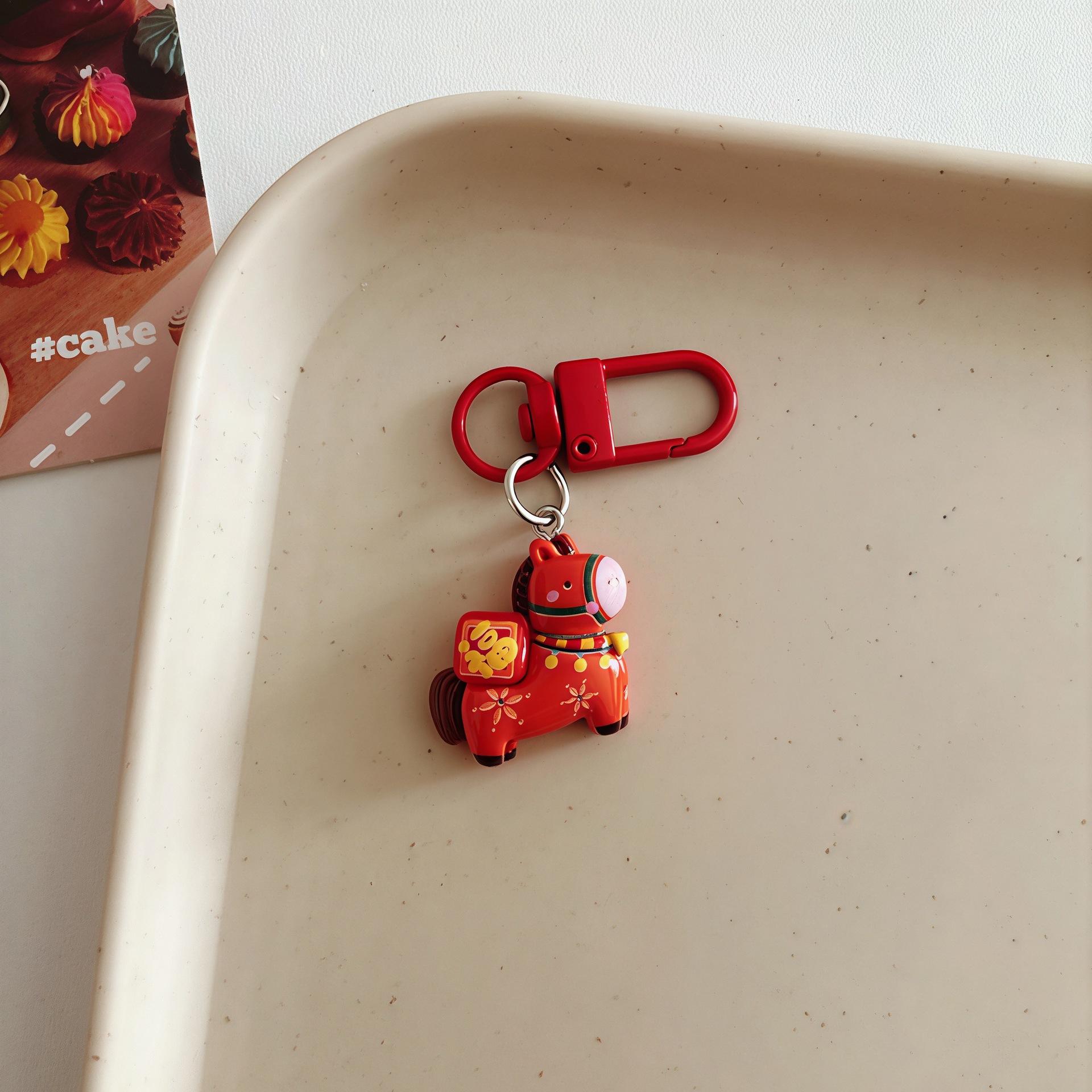 

Cute Pony Cartoon Horse Keychain Pendant Creative Bag Pendant Student Backpack Accessories New Small Gift