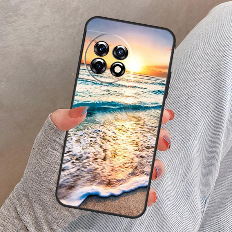 Summer Beach Sunset On Sea Cover For OnePlus 13R 13 12 12R 11 10 Pro 8T 10T OnePlus Nord 4 CE 2 3 Lite N10 N20 N30 Case