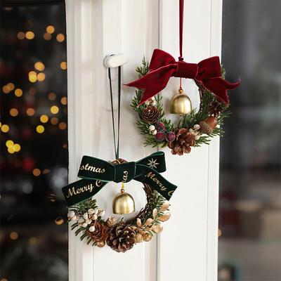 New Year Christmas Decorations Bell Wreath Pendant Christmas Tree Decorations Atmosphere Spring Creative Festive Party Supplies