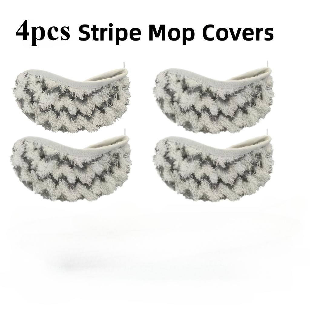 4/6 Stück Korallen-Samt Mopp Ersatzbezüge - Strapazierfähiges Polyestergewebe, Haushalt & Küche, Mopp zur Bodenreinigung, Einfach zu montierender Mopp