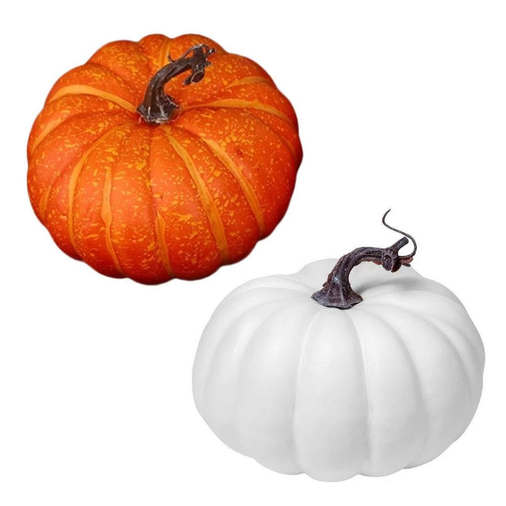 Realistic Artificial Pumpkin Ornament Fall Festival Home Decoration Foams Plant Model Child Friendly Easy Display