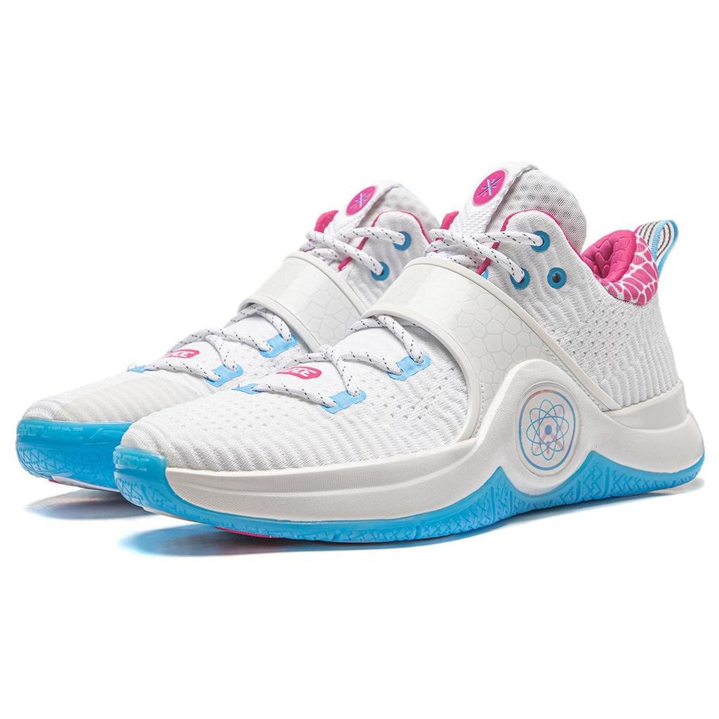 Li-Ning Way of Wade 6 Buzzer Beater Men Sneakers White Blue Pink ABAT131-2