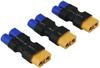 EC3 Female To XT60 Male Adapter – 3pcs | Lightweight LiPo Battery Connector for Drones and Car Audio | 39x18mm