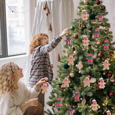 Gingerbread Ornaments For Christmas Tree 12 Pieces Holiday Decoration Farmhouse Tree Decorations For Home School Restaurant Cafe