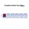 European/German-Style Wireless Power Socket with Korean Wired Plug Strip, CE Certified