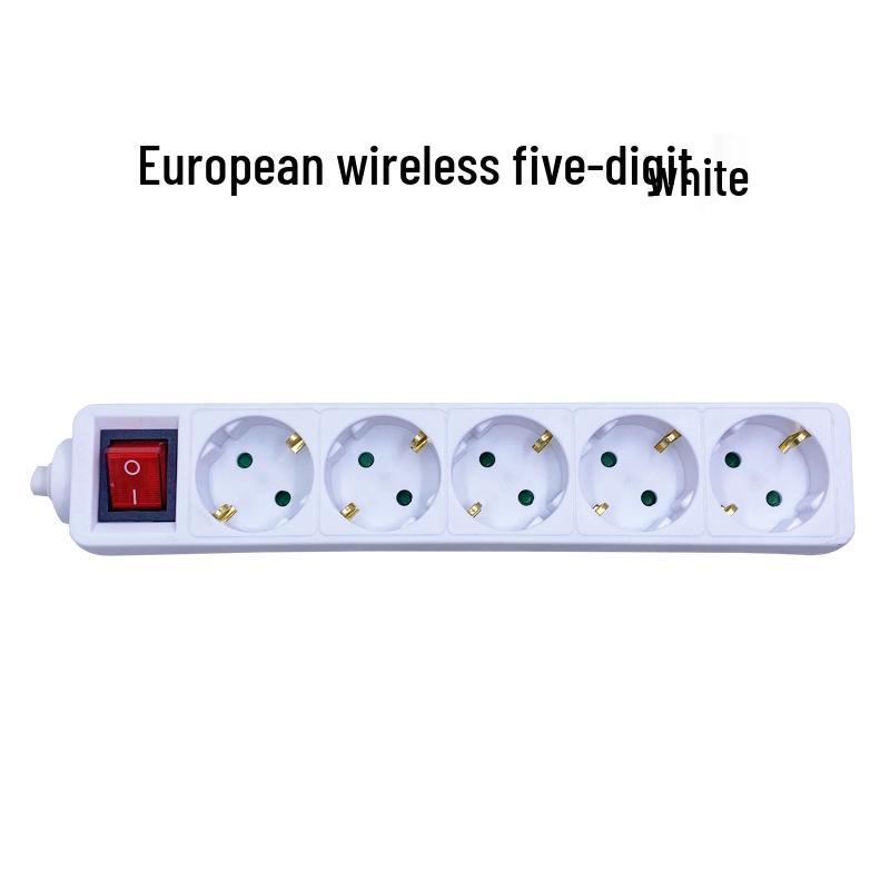 European/German-Style Wireless Power Socket with Korean Wired Plug Strip, CE Certified