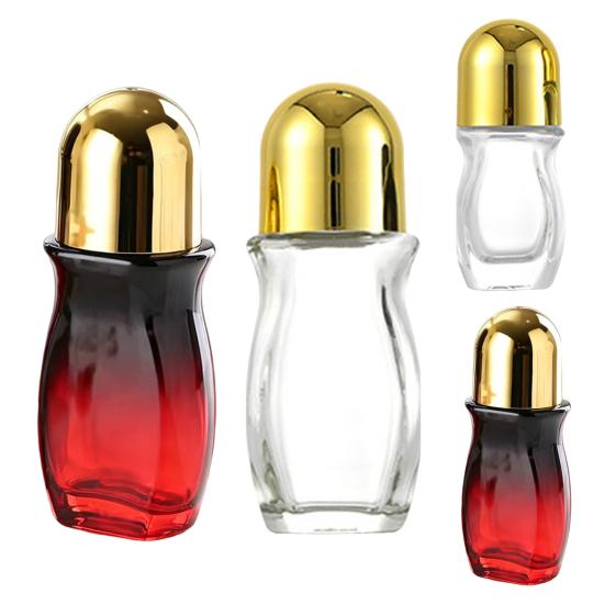 30/50ML Rosenquarz Roller Roll-on Glasflasche Nachfüllbare Flasche Mini Auslaufsicherer Kugelschreiber-Applikator