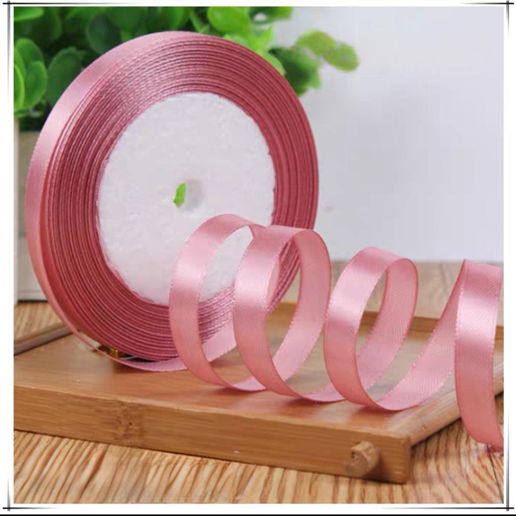 Wholesale 22 Meter/roll Stain Ribbon 1CM Polyester Ribbon for Gift Packing Wedding Party Decoration DIY Handmade Craft Supplies