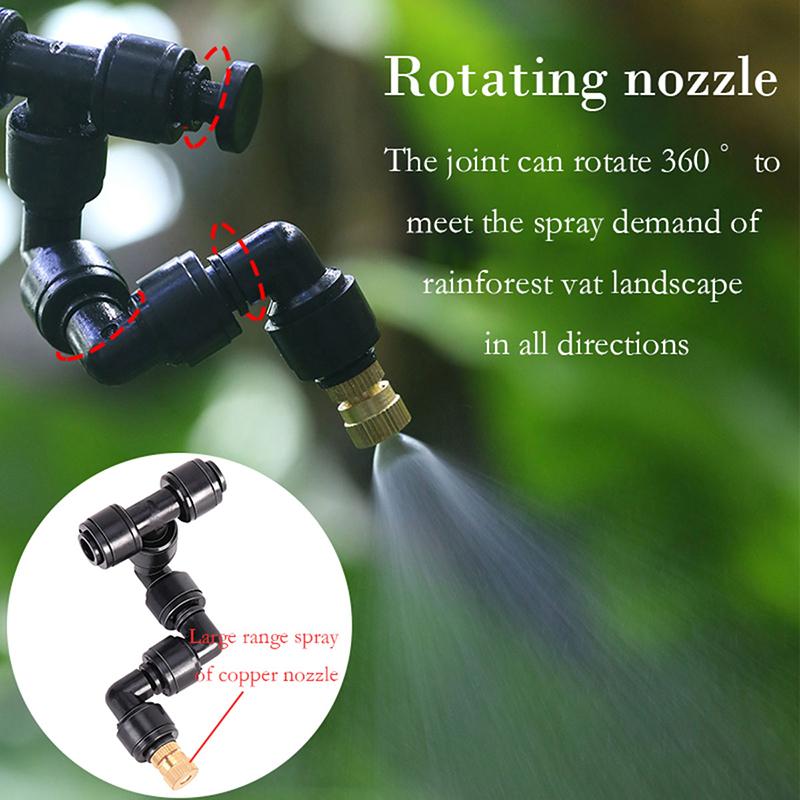 Touch Screen Automatic Mist Rainforest Spray Intelligent Ecological Cylinder Electronic Timer Sprinkler System Kit Control