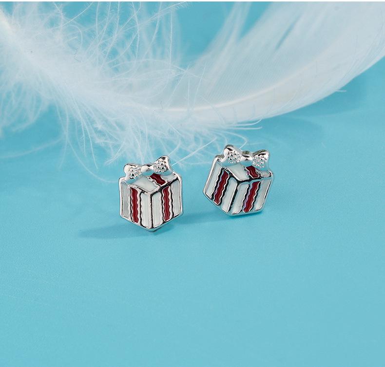 Christmas Holiday Stud Earrings: Elk, Tree, Candy Cane, Snowman