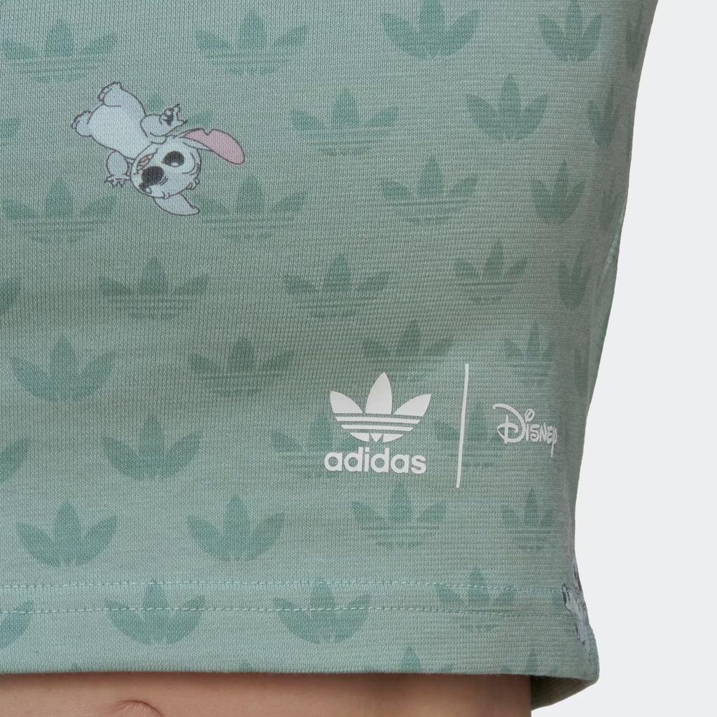 adidas Originals X Disney Stitch T Shirt Women's Light Green HT3943