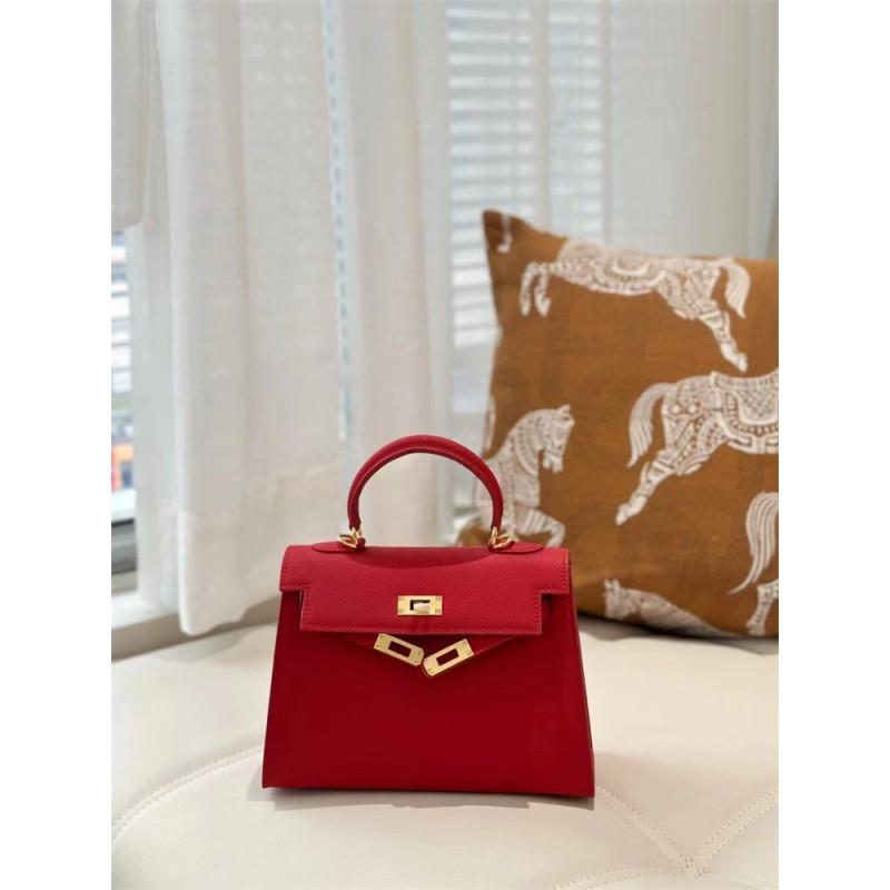 Mini Bag Women Palm Print Genuine Leather Handbag Crossbody Shoulder Trendy