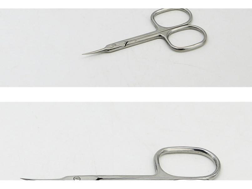 Stainless Steel Pointed Cuticle Scissors - Professional Manicure Tool for Delicate Skin Removal.