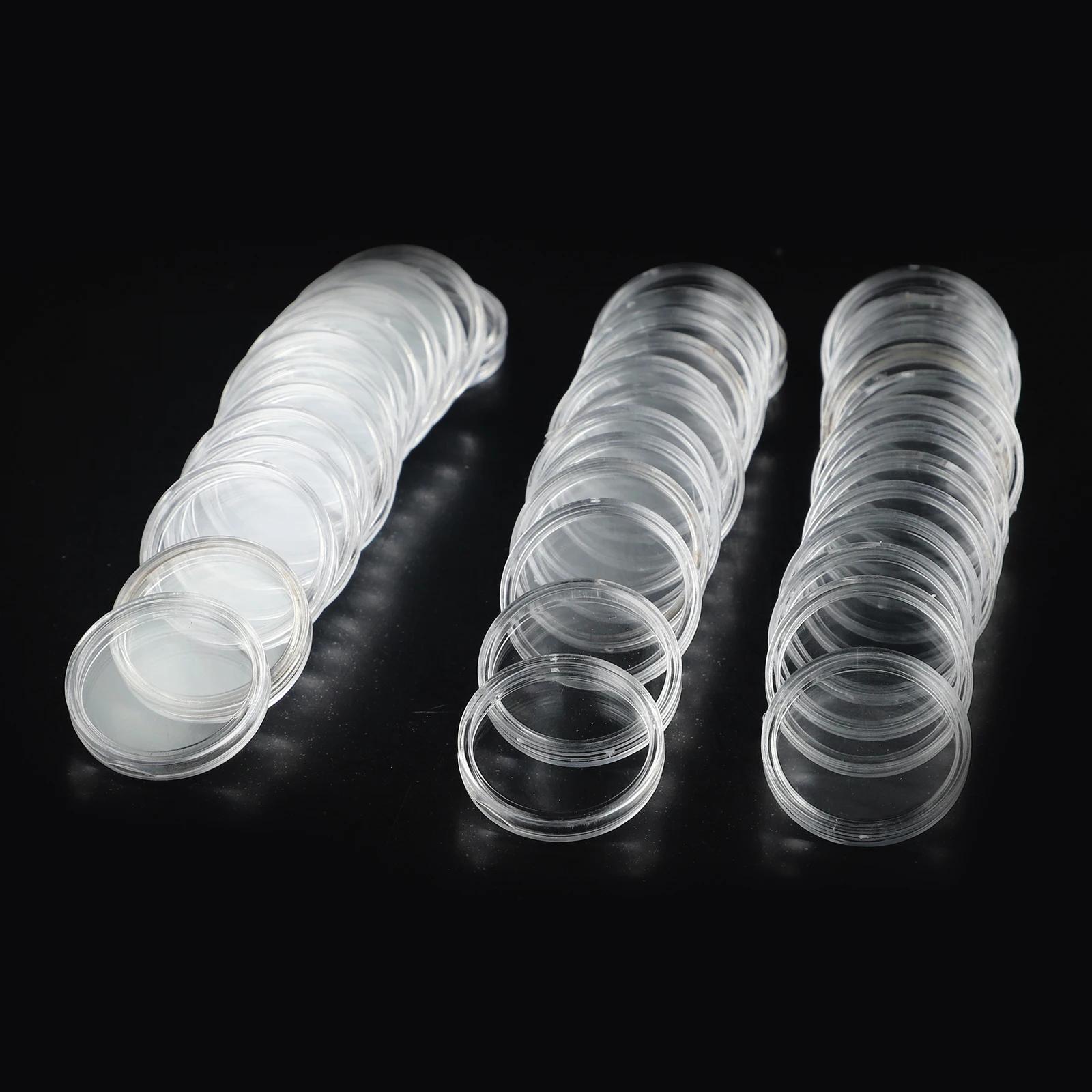 

100pcs Coin holder Transparent 26mm Accessories Boxes Case Collection Security Storage Tools Clear Container Craft Gifts Plastic China Mainland