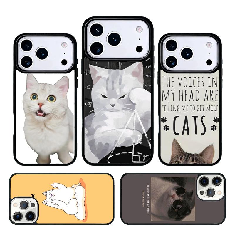 The Voices Cats - Pet Phone Case For iPhone 17 AIR 16 Pro Max 15 14 Pro 11 12 13 Shockproof Silicone Cover