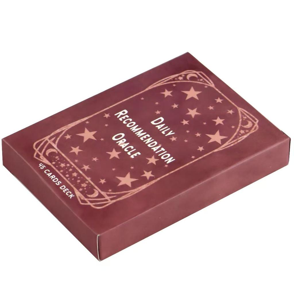 10.4*7.3cm Daily Recommendation Oracle Cards - 45 Card Celestial Affirmation Deck for Spiritual Guidance & Mindfulness