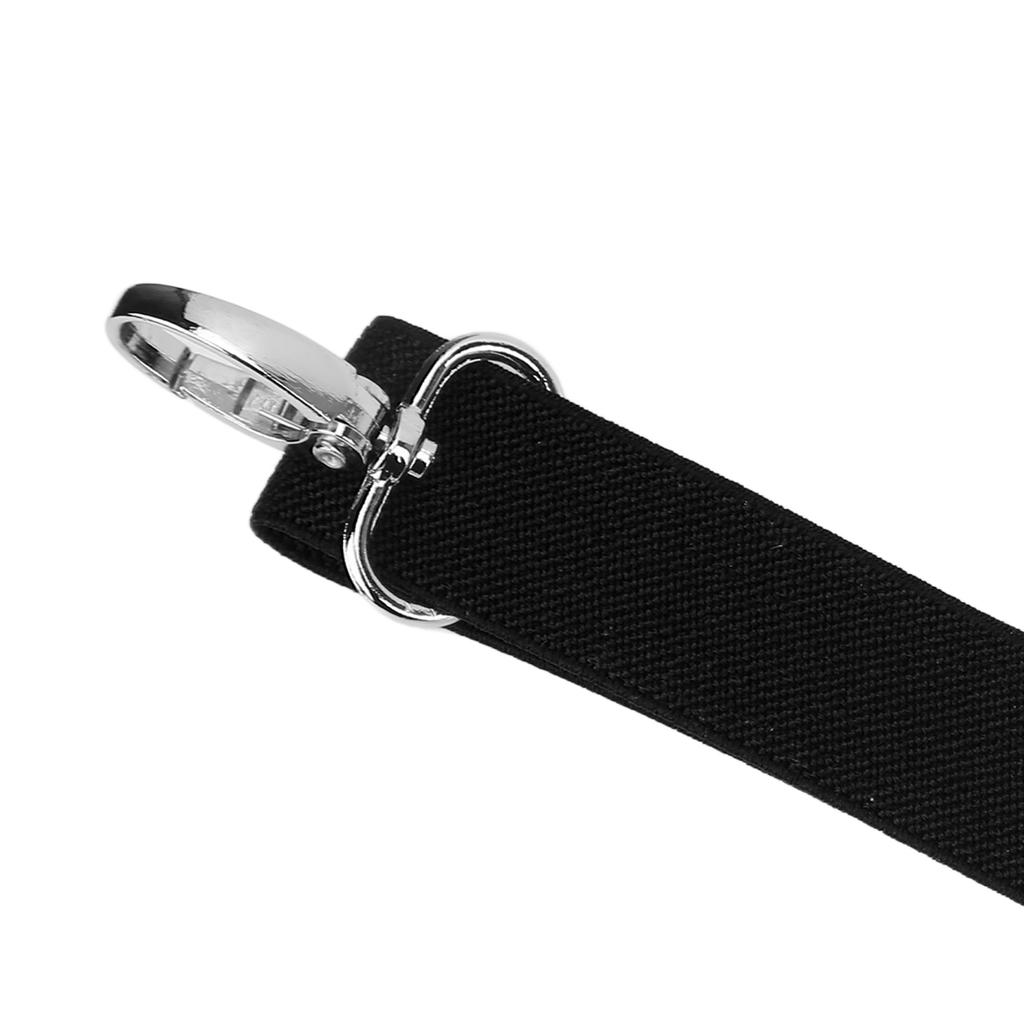 Mens Suspenders   Stretchable 2.5x110cm/1.0x43.3in Comfortable Fit 4 Metal Buckles Pants Suspenders for Adult