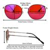 Better Sleep Glasses Red Lenses Long Time Working Orange Lensesround Frame Metal Eyeglasses Blue Light Color Lenses with Recipe