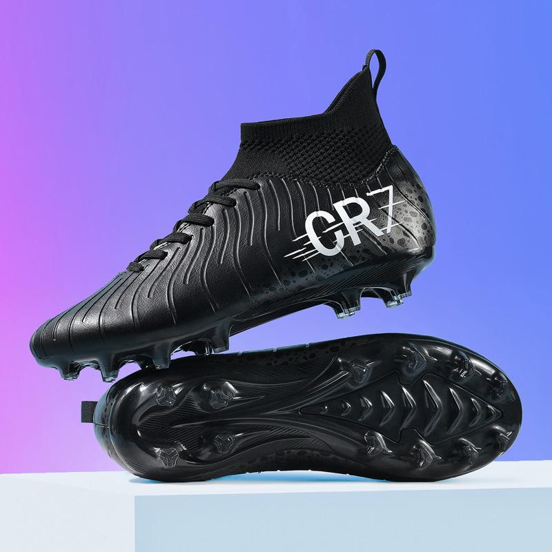 New High-Top Football Shoes Ag Long Nails Broken Nails Male And Female Students Adult Youth Game Training Football Shoes