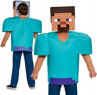 Steve Classic Costume - Minecraft License M 7-8 L