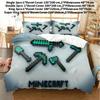Minecraft Bedding Set With Cotton Fabric And Active Dye For 20m Bed Decor Gift