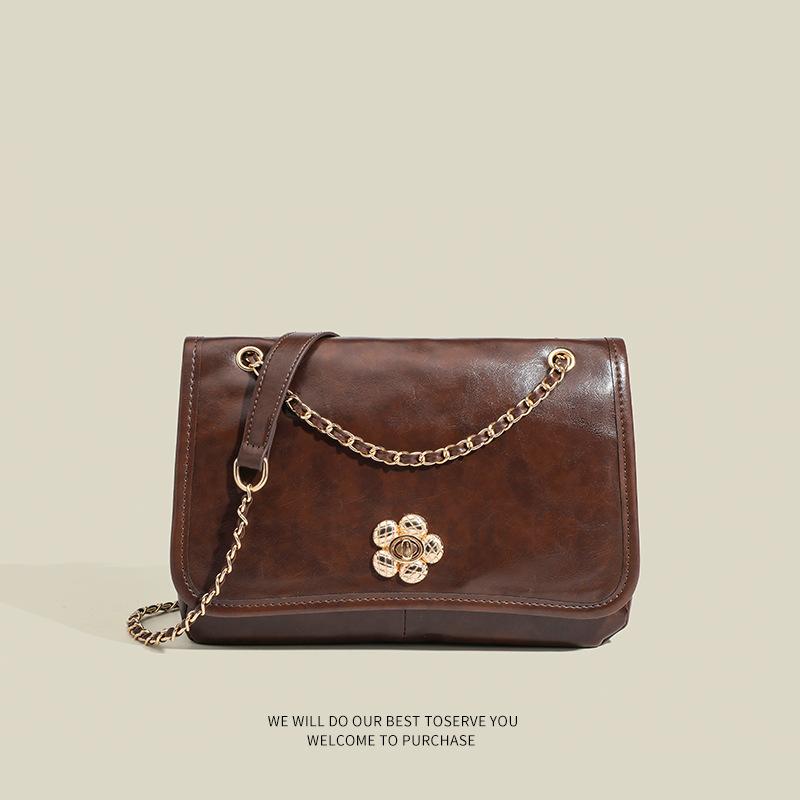 

Spring Versatile Chain Texture Shoulder Commuter Bag Classic Retro Underarm Bag Fashionable Oblique Span Bag Women малиновый