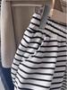 Korean Style High Waist Striped Women's Summer Sports Shorts - Casual Loose Wide Leg Mid-Length Hot Pants
