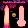 Mysterious Snake New Super Simulation Makeup Phallus Shaped Anal Plug Gradient Color Fake Penis Female Masturbator