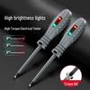 Electrician's Multi-functional Voltage Tester Pen with Smart Color Light Detection
