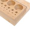 Angler Fly Tying Fishing Kit Tool Organizer - Wooden Fly Fishing Desk for 12 Fly Fishing Tools - Store Fly Tying Materials, Scissors, Bobbin, Thread