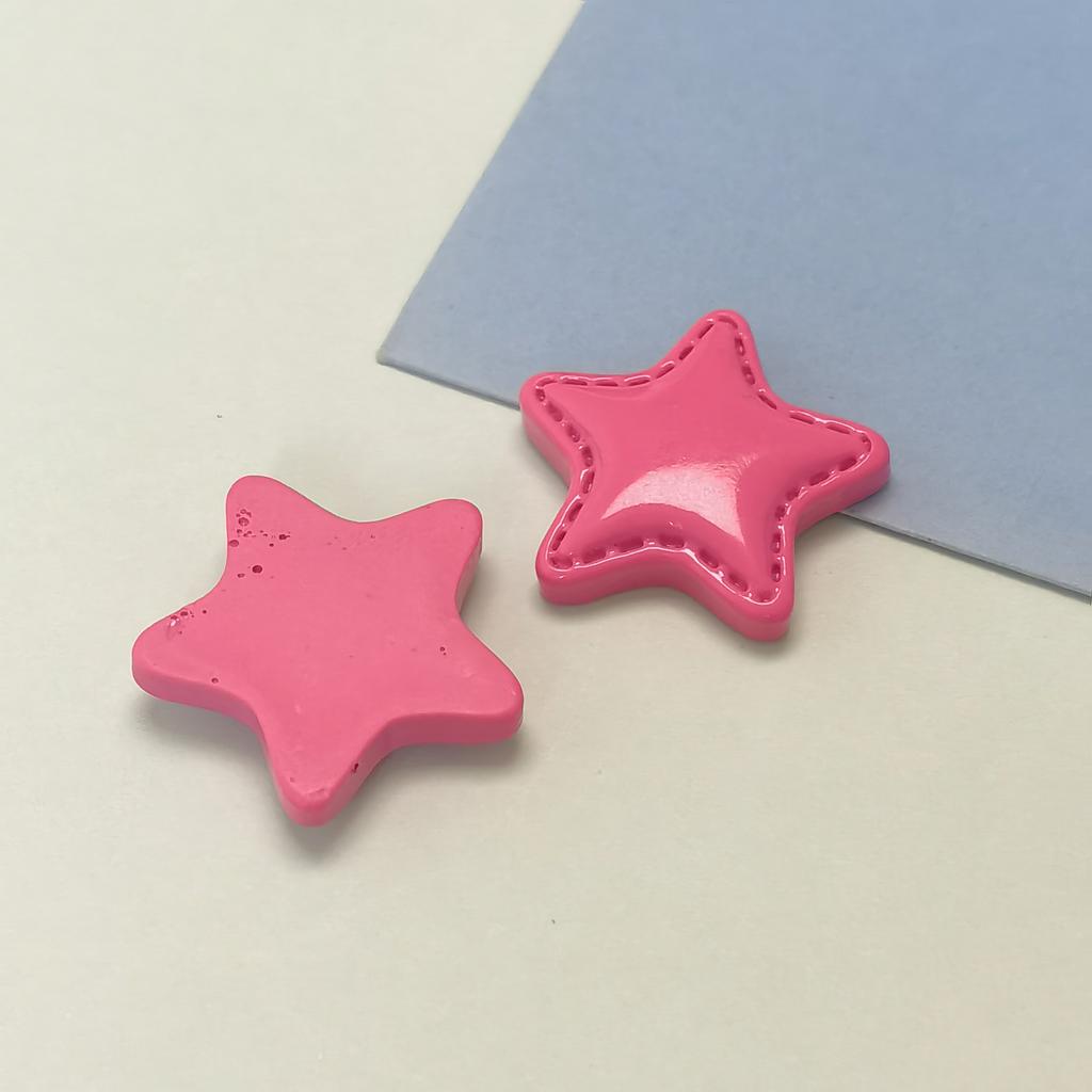 100pcs Mini Kawaii Cute Star Flat Back Cabochons Scrapbook Diy Party Hairpin Accessories Home Decoration Craft