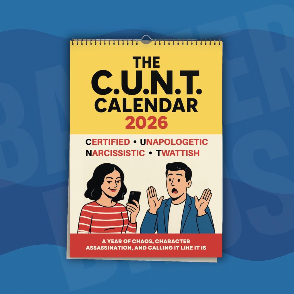 2026 Calendar The C.U.N.T. Pattern Calendar Annual Monthly Planning Calendar Creative Calendar Suitable For Bedroom And Study