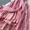 Summer Women Sexy Spaghetti Strap V-neck Thin Chiffon Long Maxi Holiday Beach Dresses