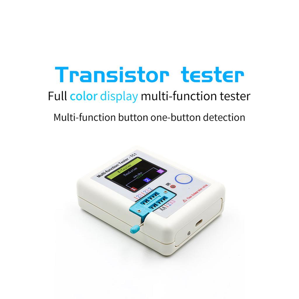 Colorful Display Transistor Tester Multi-functional   Backlight Didoe Triode Capacitance Resistor Detector Inductance MOSFET NPN PNP Triac MOS Autom