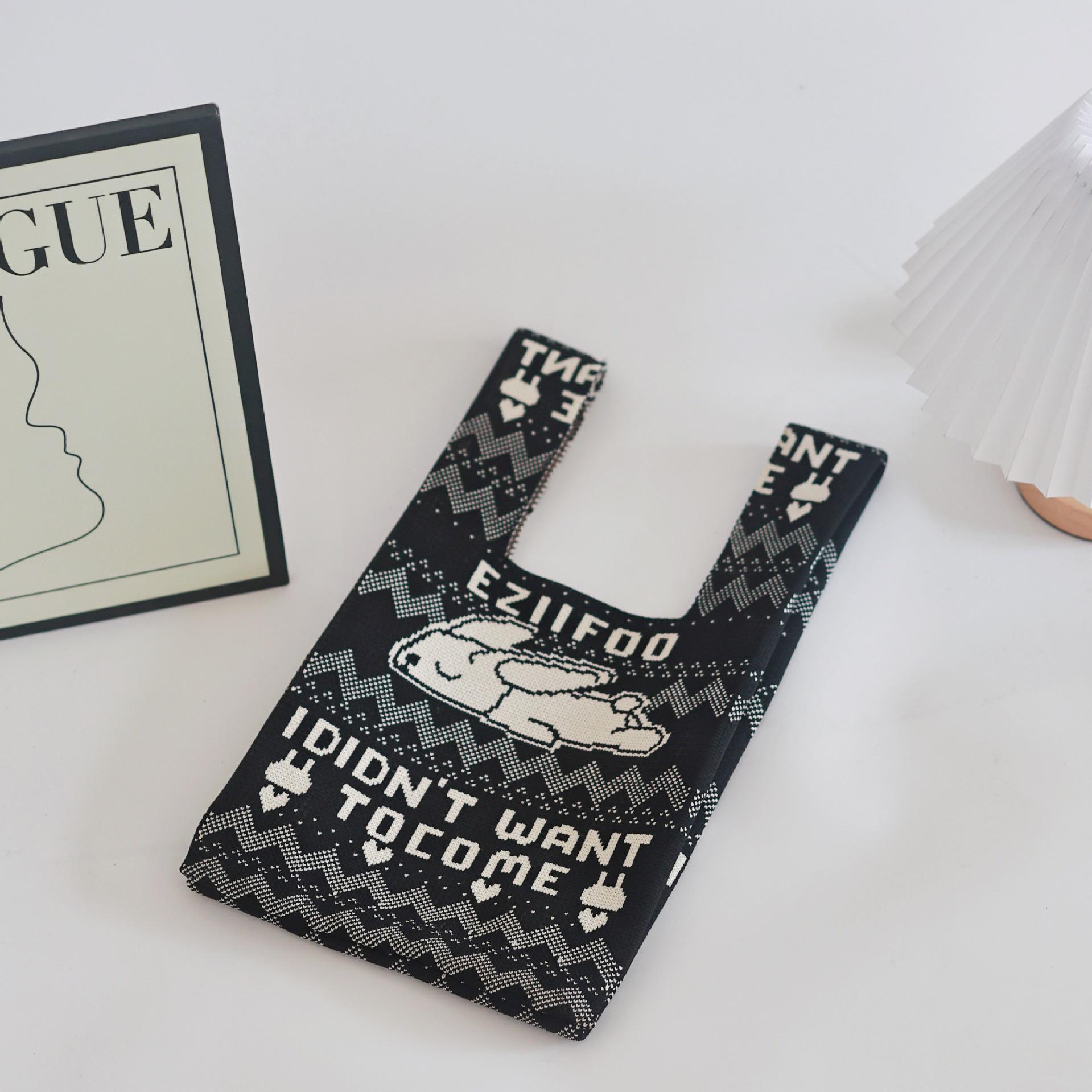 

Вязаная сумка-тоут и сумка через плечо в стиле колор-блок – Универсальная женская плетеная сумка-ведро и в стиле жилета – Сувенир. 36*20（110g）