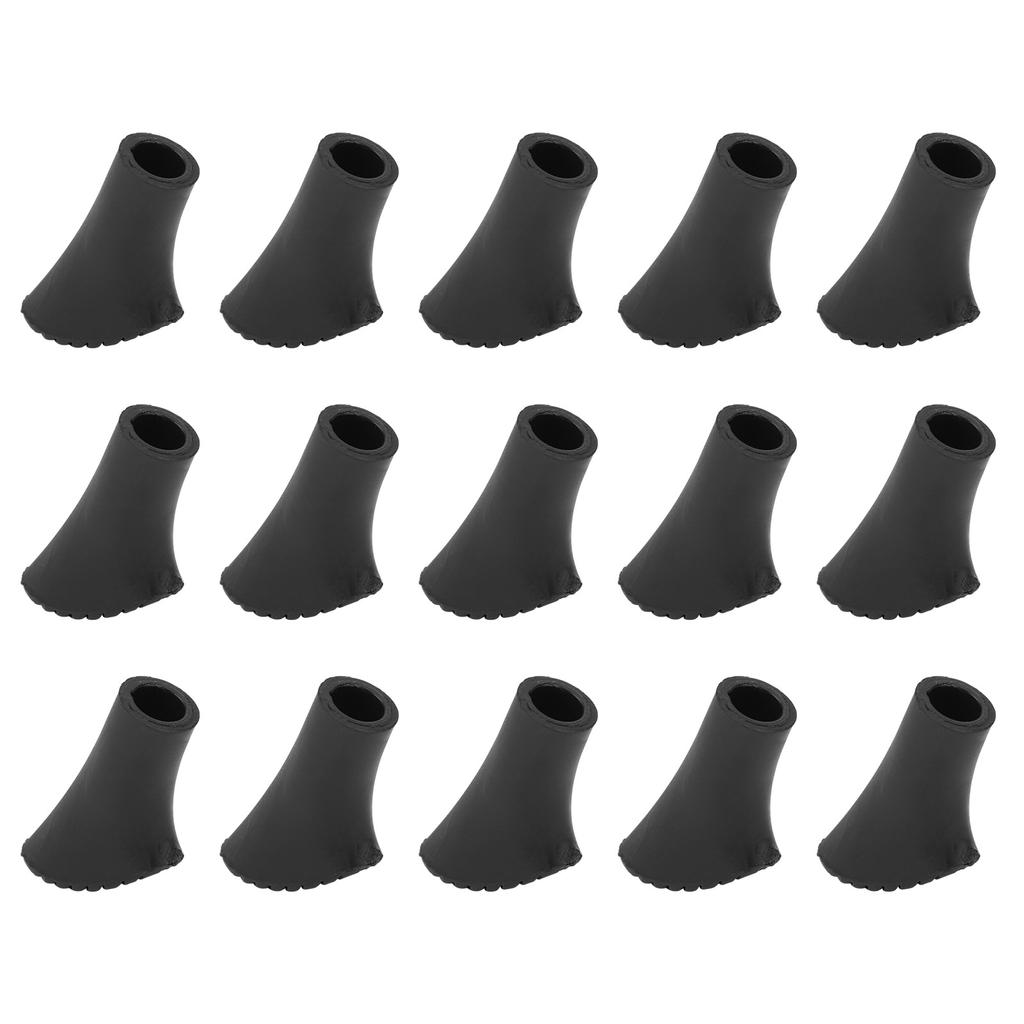 Universal 15Pcs Trekking Pole Tip Protectors Walking Stick Feet Cover NonSlip Pad Alpenstocks