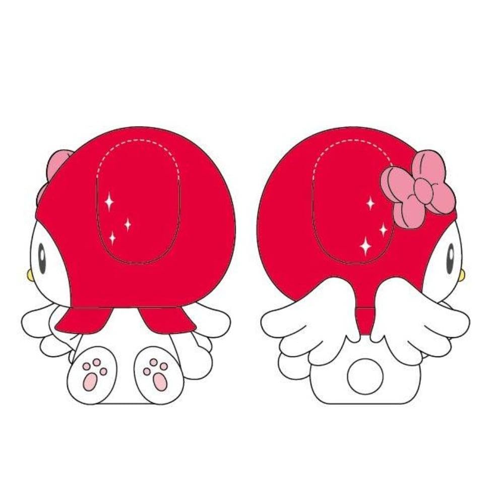 K Company My Melody Kuromi (Angel Series) PVC Mascot My Melody Red MK-PM-MMR H3.7 x W4.2 x D2.5cm