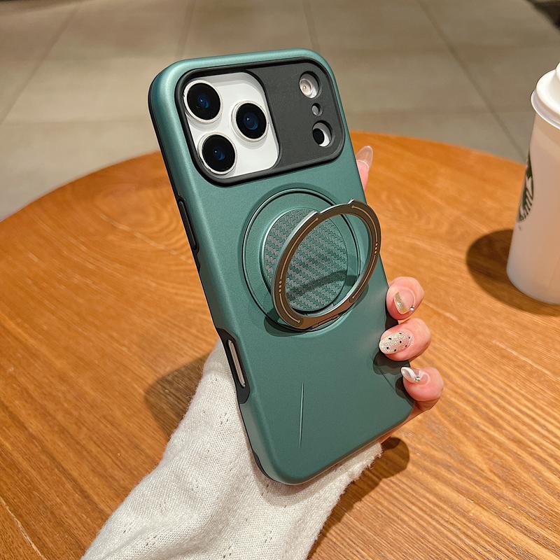 

For iPhone 17 Pro Max 17 Air Case Armor Military Drop-proof Hard PC+TPU Cover With Metal Ring Bracket Back Stand for iPhone17 iPhone17