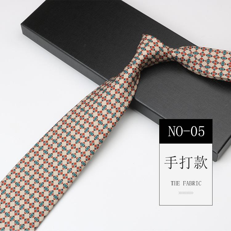 High-End Pattern Tie Men'S Printed Burgundy Imitation Silk Business Banquet Wedding Groom Hand Tie Cashew Fruit Hand Style