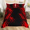 Honeycomb Duvet Cover Set Pink Geometry 3D Printed Bedding Set Polyester Cool Style Double Queen King Quilt Cover For Boys Adult