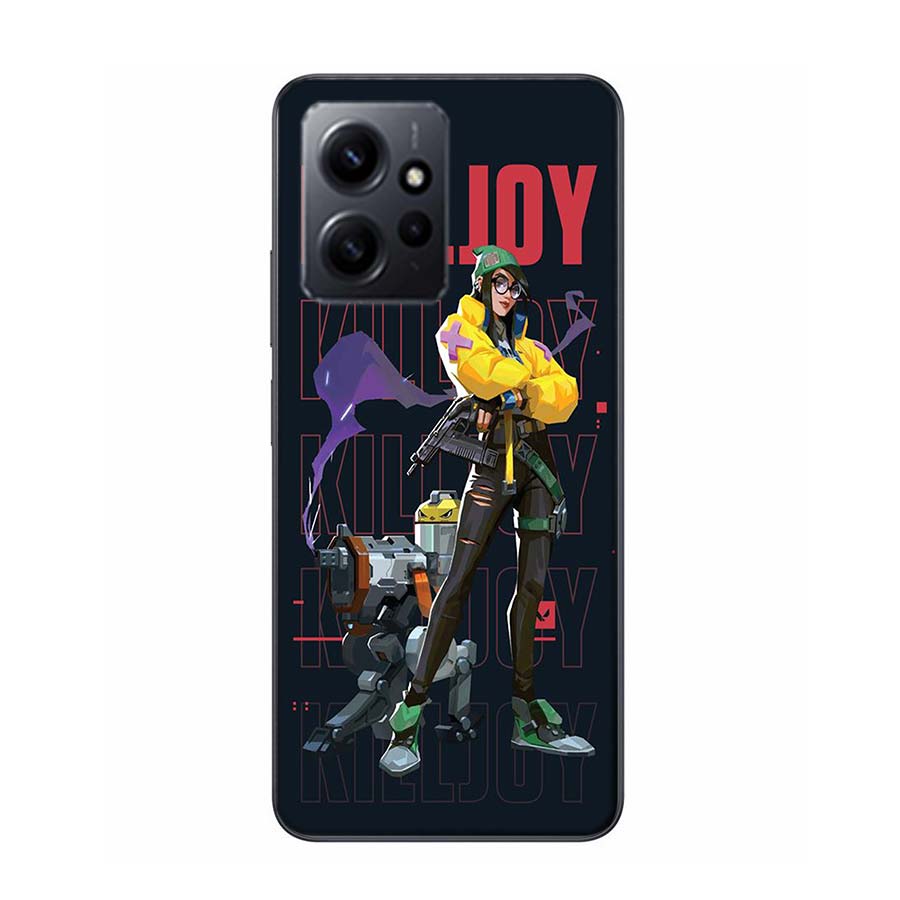 Valorant Killjoy Phone Case For Redmi Note 14 15 Pro 5G 13 12 Pro Plus 11 11T 11E 11S 10 Pro 10S 9 9S Cover Cell Clear TPU Capa