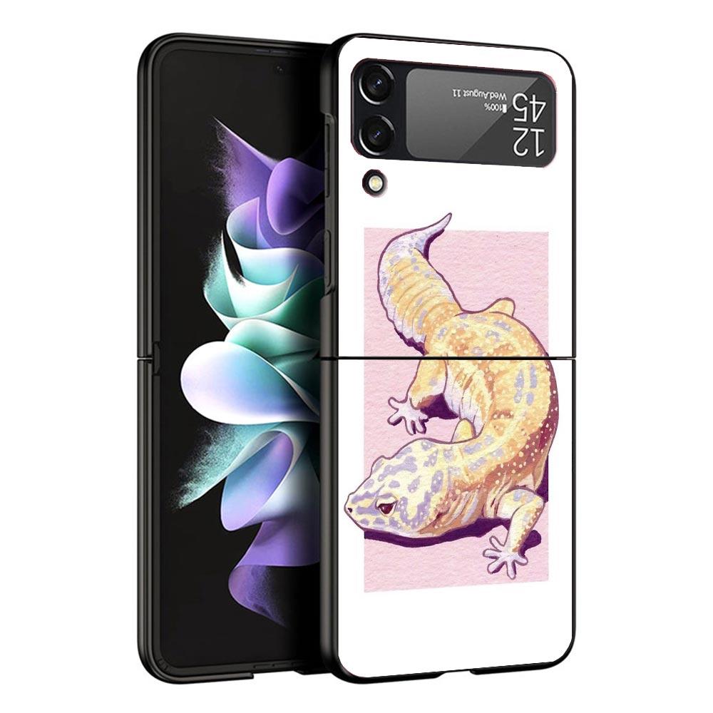 Lizards Geckos Case For Samsung Galaxy Z Flip 7 6 5 4 3 z Flip7 Flip6 Flip5 Flip4 5G Phone Cover Flip3 Folding Coque