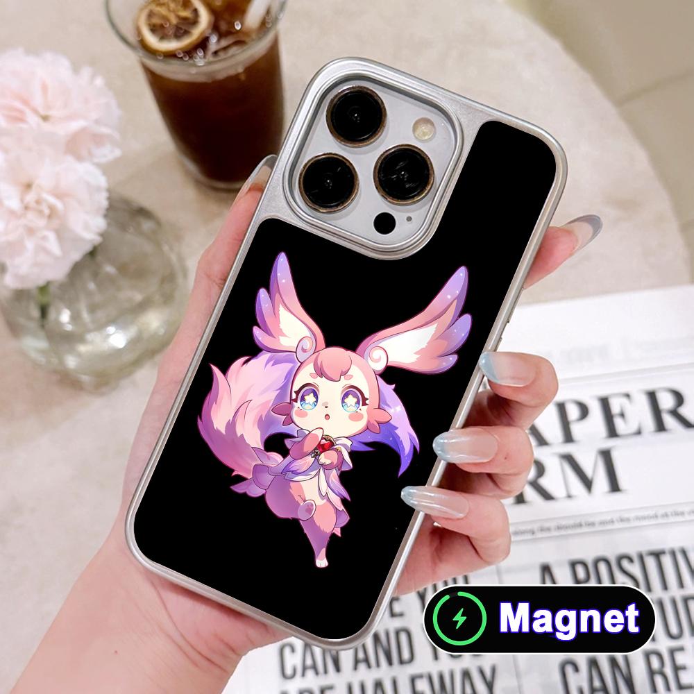 HSR Mem Silver Plating Magsafe Mobile Phone Case for iPhone 17 16 15 14 13 12 11 Air Pro Max Plus Colorful Cover