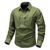 Men's 26 Styles Long-Sleeve Military Cotton Workwear Shirt