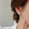 Bow pearl stud earrings 925 silver fashion niche design earrings light luxury temperament sweet earrings