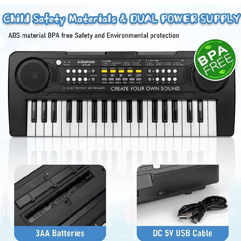 37key Children Electric Piano Music Keyboard Puzzle Toy For Kids Learning And Music Play