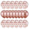 20Pcs Rose Gold Balloon Set Confetti Metallic Balloons Birthday Party Wedding Decoration Anniversary Globals Baby Shower Balloon